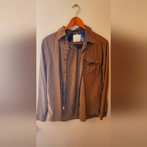 Lg Weatherproof Vintage Corduroy long sleeve button up shirt